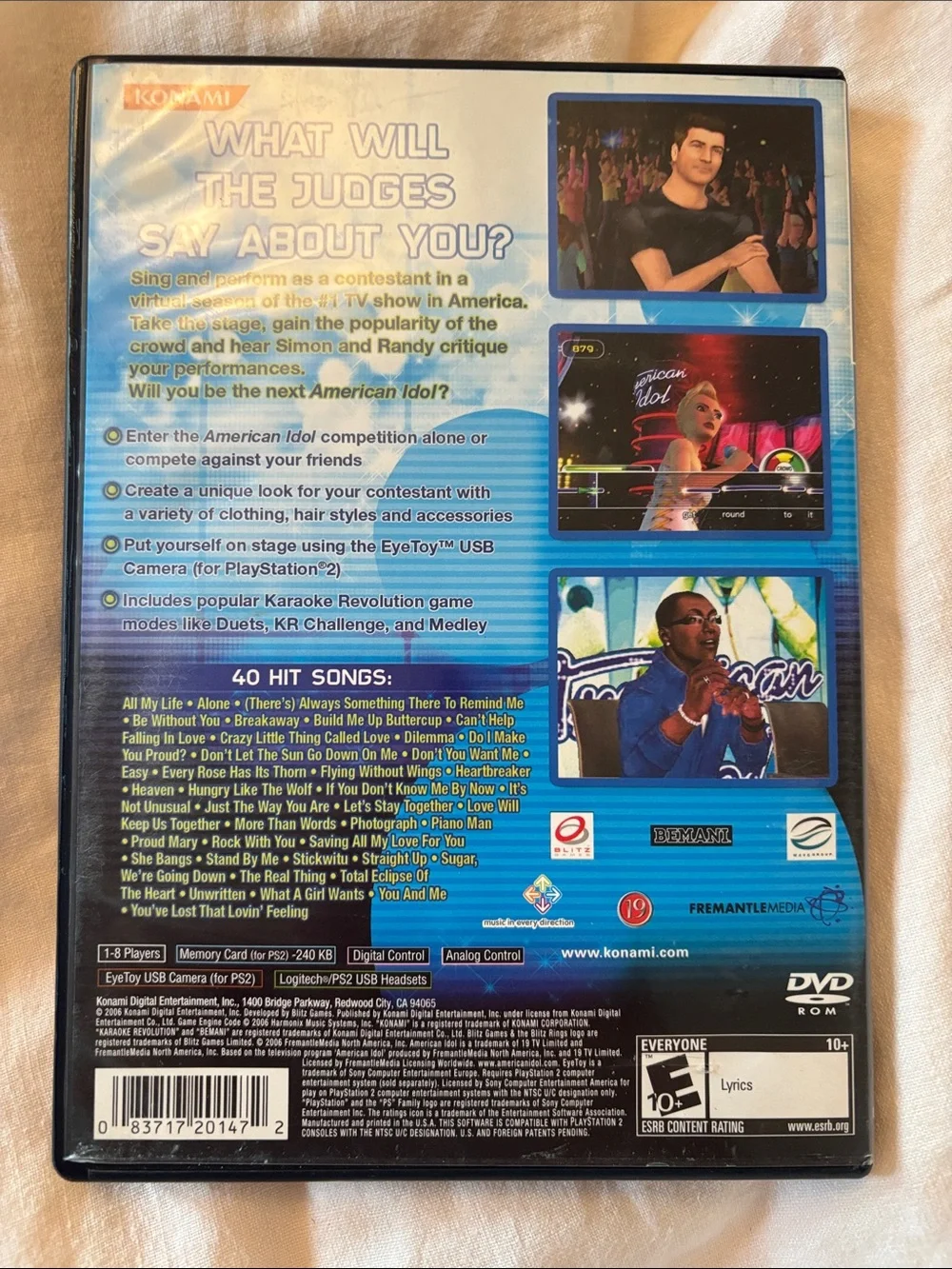 American Idol Karaoke Revolution for PlayStation 2 - Blue
